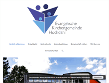 Tablet Screenshot of evangelischekirchehochdahl.de
